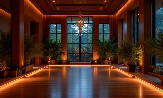 Yoga studio interior