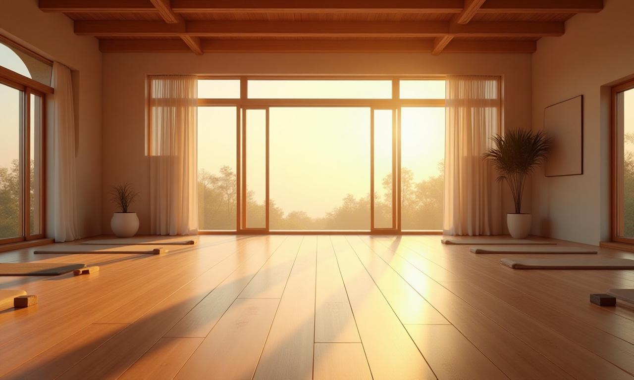 Peaceful yoga studio at Zephyr Bloom